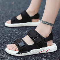 Summer new mens sandals student youth Korean version of ins trend outside wear personality casual Vietnamese sandals