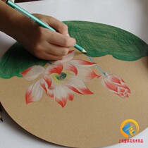 Hand painted thick circular cardboard cow pickup black white cardboard round kraft training course hand painted cardboard thick