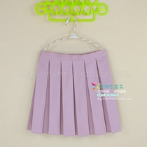 Sweet Japanese Department of Cos Anime Academy Passionate half-skirt 100% high-waist short skirt light purple pleated skirt