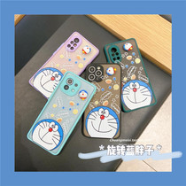 Cartoon decompression rotating robot cat vivos9 mobile phone case s1 collision skin feel s7 frosted transparent s5 full edge s6 anti-drop protective case s1pro Net red men and women creative cute trend in