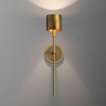 Post-modern light luxury JB living room background wall bedroom bedside bathroom mirror front designer American all copper wall lamp