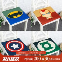 Avengers Iron Man chair cushion cotton linen cushion bench simple chair cushion non-slip dining chair cushion office