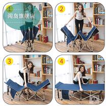 Folding bed Lunch break Office nap Outdoor Oxford cloth marching simple portable escort single folding bed
