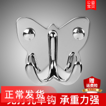 Butterfly hook stainless steel clothes hook kitchen bathroom wall hook coat hook double hook solid and durable