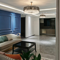 Postmodern light luxury crystal chandelier Villa living room chandelier Dining room lamp Nordic atmosphere household crystal room lamp