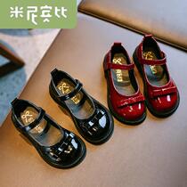2021 Spring and Autumn new girl shoes soft bottom Princess Mary Jane shoes Children Spring baby girl single shoes