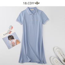 Dress women polo shirt 2021 summer business business overalls professional shirt embroidery slim slim