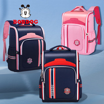 Babu bean first to third grade primary school students school bags Boys and girls childrens shoulder backpacks ridge protection and load reduction ultra-light two