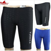 English Hair Training Competition 50% Middle Leg Male Fish Scale Low Waist Race Training Children Adult Swim Pants 9205