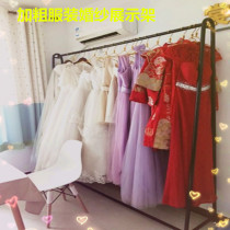 Bridal shop display rack Store clothing mens and womens clothing hangers Factory warehouse sample rack Thick fabric display rack