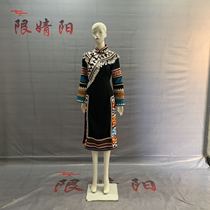Lahu ethnic clothing minority featured new ethnic wind retro cotton numb with a long life suit woman