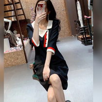 South Korean special cabinet big code one-piece dress Summer 2020 new fat mm easy to cover with a small fragrance and a long dress
