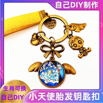 DIY baby baby fetal hair pendant pendant Newborn souvenir homemade fetal hair necklace breast milk ball zodiac production