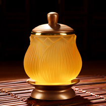 Yuantong Buddhas water Cup for the Buddha cup pure copper glazed holy water cup in front of the Buddha