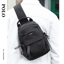 POLO chest bag mens Korean version of the trendy brand business casual waterproof canvas one-shoulder diagonal bag backpack large-capacity mens bag new
