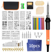 Cross-Border 60W internal heat regulating electric soldering iron set 73-piece set engraving welding brush