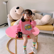 Fall in love with pretty girl girl dress 2021 new spring dress baby fake 2 dress dress children Korean skirt