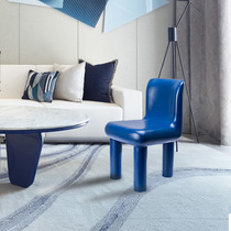 Modern and simple backrest chair floor decoration small bench sculpture model tenant hall home furniture decoration seat stool chair