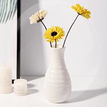 Anti-fall Modern Home Home White Plastic Vase Decorations Style Fields Garden Living Room Swing Piece Korean Fashion