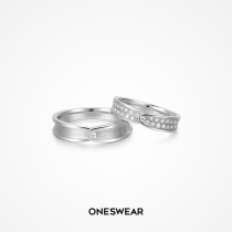 Sanskrit ONESWEAR Phase Thunder 18K Golden Diamond New Chinese Couple to Ring Wedding Ring