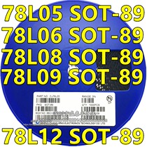 SMD three-terminal voltage regulator CJ78L05 06 08 09 78L12 15V SOT-89 1 plate 1000