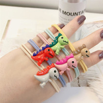 Head rope Japan-ROK cartoon cute little dinosaur hair ring hair rope individuality hair accessories leather cover brief zane hair rubber band female