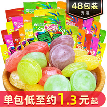 Chinese Taiwan Showtime Sour Sugar 15g * 48 Pack Acid Guar Fruit Flavor Strange Hard Candy Net Red Zero