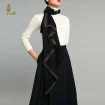 WOO Wu Shihua cashmere shawl cashmere scarf autumn and winter all-match scarf long silk shawl
