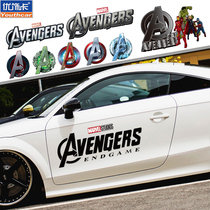 Personalized custom Avengers 4 car stickers Iron Man Hulk Captain America reflective decorative car stickers