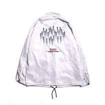 killwinner Time machine”series white coach jacket mens trendy brand mens and womens functional jacket