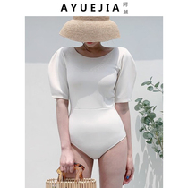 Swimwear Women summer 2021 new popular fashion Net red conservative belly thin conjoined triangle hot spring swimsuit