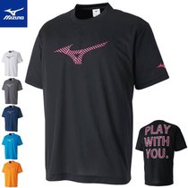 Japan Mizuno Meijin thick table tennis clothes men and womens sweat and sweat quick dry short sleeves T-shirt training sportswear jacket