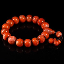71 71 01 gr 14-14 5mm 5mm mouths to be finely compiled South red Manau old type beads bracelet