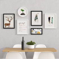 Nordic dining room wall restaurant wall decoration painting living room sofa background wall hanging painting modern simple wall painting mural