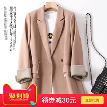 Small suit jacket female fried street Korean version 2021 spring new casual wild jacket net red suit spring and Autumn womens clothing
