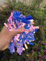 6*40mm gold brilliance blue rectangular sequins long hanging pieces Latin dance clothing hanging pieces DIY beads