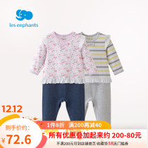 Libaby room childrens clothing female baby fashion jumpsuit baby cute spring open crotch body 2019 New