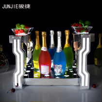 Bar luminous wine rack led luminous wine seat wine base charging Champagne wine rack fruit snack rack