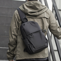 Fashion trend chest bag mens trend brand casual simple shoulder messenger bag ins student backpack multi-function small satchel