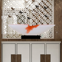 Matte semicircular horizontal ornaments resin sculpture porch hotel restaurant lobby Model Room exhibition soft desktop