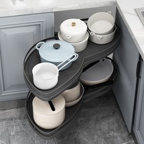 Case Pagour Rall Kitchen De Cabinet Multi-functional Cabinet Abduction Rotation Corner Rotating Little Monster Cupboard Flying Saucer