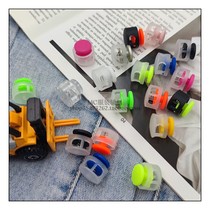 Spring plastic transparent two-color elastic shoelace drawstring to prevent tightness and slippery decoration adult childrens elastic button