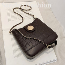 France Sandro Ifashion womens bag 2020 new bucket bag chain shoulder messenger bag soft leather mobile phone