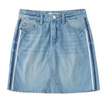 Metersbonwe denim skirt womens summer new simple student all-match casual trend 758334