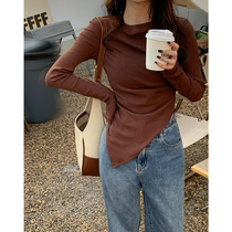 YouZIQI Grapefruit Ki Long Sleeve Small Shirt 2022 new design irregular slim underwear coat