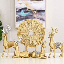 Deer ornaments home accessories European living room TV cabinet wine cabinet porch handicraft office desktop decoration gift