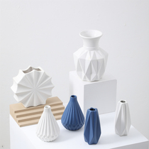 Stripe 100 Hitch Ceramic Vase Simple White Inserted Dry Flowers Flowers Bottle Livingroom Flower Arrangement Swing home Decorative Items Swing pieces