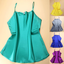 Good stock true no more expensive 100% mulberry silk real silk satin breathable candy color short hit bottom harp vest woman