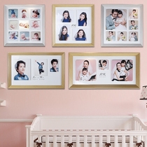 Korean baby photo Palace grid Photo Wall photo frame hanging wall family photo wedding photo zoom making photo studio Jane Han