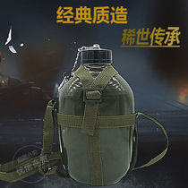 World War II American marching kettle old-fashioned nostalgic classic thickened kettle outdoor tactical equipment aluminum military fan kettle